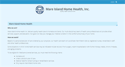 Desktop Screenshot of mareislandhomehealth.com