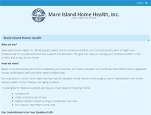 Tablet Screenshot of mareislandhomehealth.com